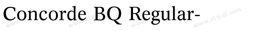 Concorde BQ Regular字体转换